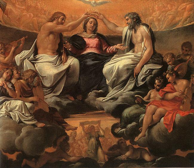 Annibale Carracci  The Coronation of the Virgin oil painting image